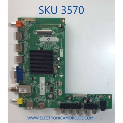 MAIN PARA TV W BOX / NUMERO DE PARTE 9011-11T828-96373111 / MSD3458 T8B / 4704-3458T8-A3233K01 / P0Q18090261-00579 / PANEL K650WDC2 / DISPLAY LC650EGY (SK)(M3) / MODELO 0E-65LED4KD2